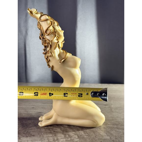 Authentic J. Tipton Medusa Statue 8” Signed Solid Resin Fantasy Art Figurine NIB - Picture 8 of 13